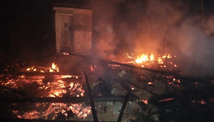 Ditinggal Penghuni, Rumah Warga di Toili Jaya Terbakar, Kerugian Ditaksir Puluhan Juta