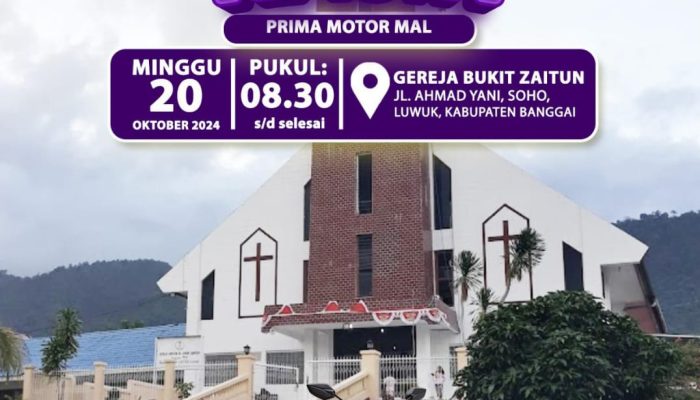 Besok, Yamaha Prima Motor Akan Gelar Minggu Kasih di Gereja Bukit Zaitun