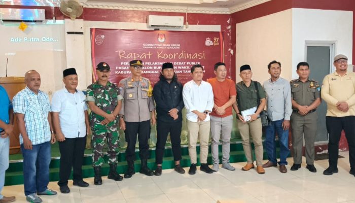 KPU Bangkep Gelar Rakor Bahas Persiapan Teknis Pelaksananaan Debat Pertama