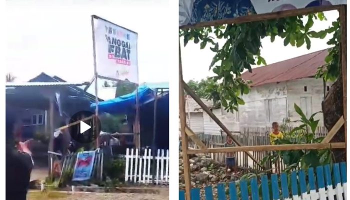 Tim Hukum Berang, Baliho Paslon Sulianti Murad-Samsul Bahri Mang Dirusak Oknum Warga 