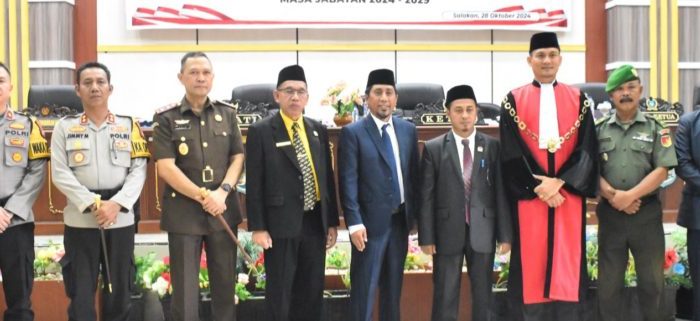 Pj Bupati Hadiri Rapat Paripurna Pelantikan Pimpinan DPRD Bangkep Periode 2024-2029