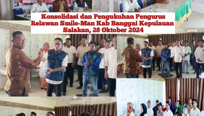 Konsolidasi Relawan Smile-Man dan Koordinator Kecamatan se-Kabupaten Bangkep Perkuat Barisan untuk Pemenangan