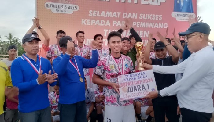 Libas Petasia Barat 1-0, Bungku Utara Fc Jawara Bupati Cup 2024