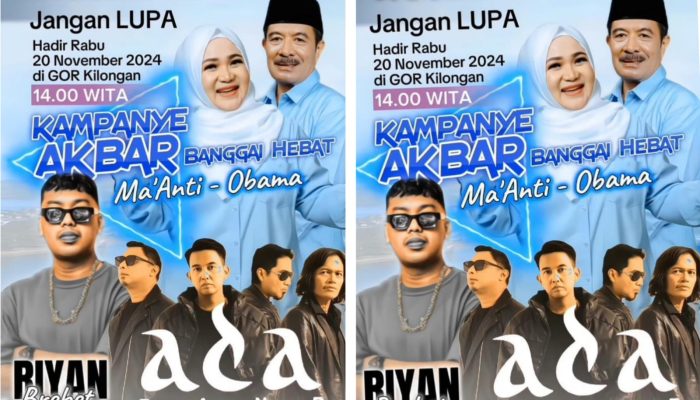 Ayo Hadiri Kampanye Akbar Banggai Hebat Ma’Anti-Obama Siang Ini, Dimeriahkan Ada Band