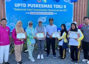 Peringati HKN, Puskesmas Toili II Gelar Jalan Sehat, Senam Hingga Launching Integrasi Layanan Primer