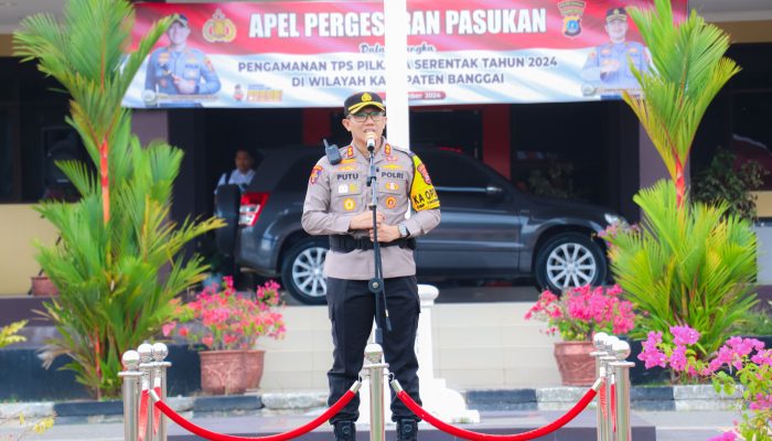 Kapolres Banggai Sambut Kedatangan Ratusan Personel BKO Polda Sulteng untuk Bantuan Pengamanan Pilkada