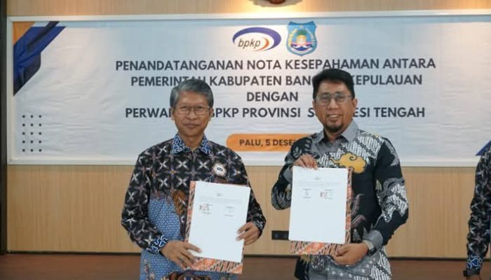 Pemda Bangkep-BPKP Sulteng Tandatangani Nota Kesepakatan Pengelolaan Keuangan dan Pembangunan