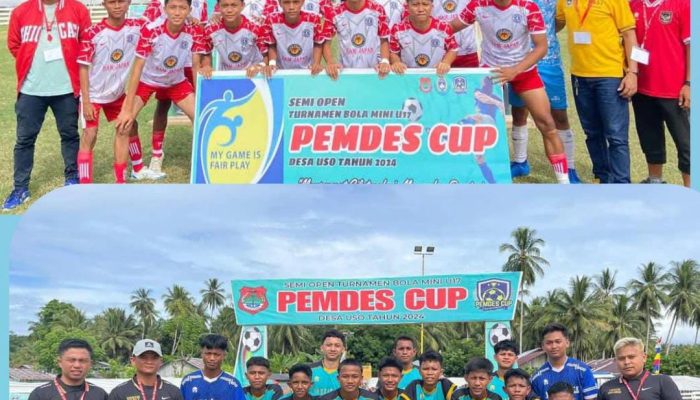 Mini Soccer U-17 Pemdes Cup Desa Uso 2024: Nusantara Lamo Bermain Imbang Vs SSB Football Buana