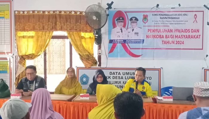 KPA Banggai Akhiri Penyuluhan HIV-AIDS Tahun 2024 di Lumpoknyo Kecamatan Luwuk