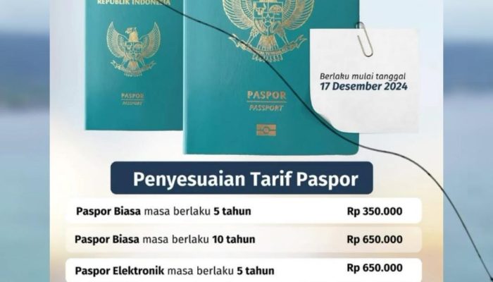 Imigrasi Banggai Umumkan Penyesuaian Tarif Paspor Berlaku Mulai 17 Desember 2024