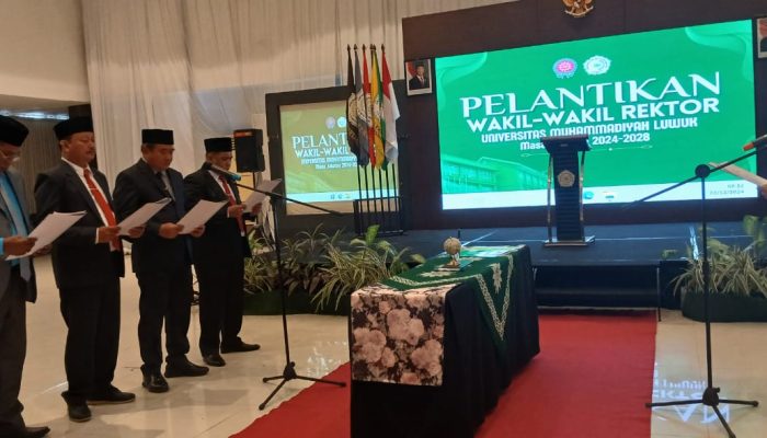 4 Wakil Rektor Unismuh Luwuk Resmi Dilantik, Ini Nama-namanya!