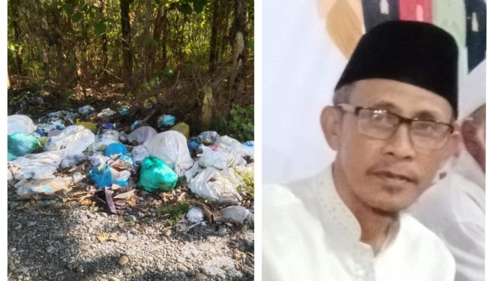 Oknum Masyarakat Buang Sampah Sembarangan, Kades Marga Kencana Beri Peringatan Keras!