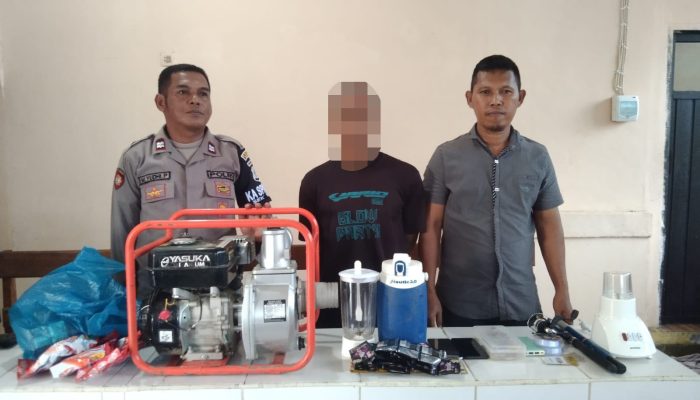 Pelaku Pencurian Asal Moilong Diringkus Polisi, Babuk HP Hingga Alat Pancing Diamankan