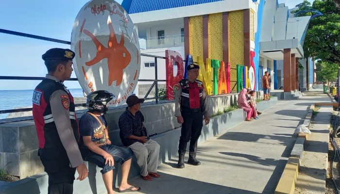 Puncak Libur Tahun Baru, Polres Banggai Patroli di Objek Wisata 