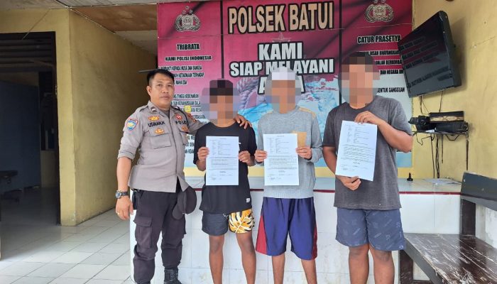 Polisi Mediasi Pencurian Besi Skaffolding Dilakukan Tiga Remaja di Batui