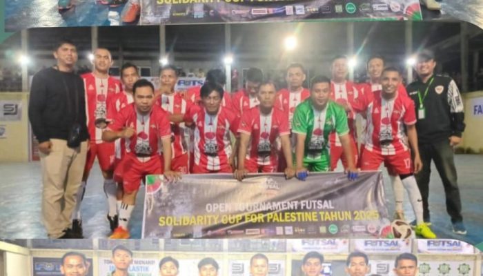 Vamos Kaleke, Adipura Fc dan MZ A Fc Raih Kemenangan Perdana di Penyisihan Futsal Open Turnamen Solidarity Cup for Palestina 2024