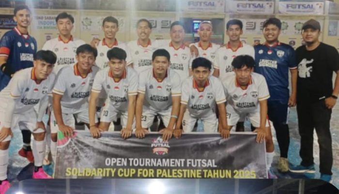 Ballecoz FC Puncaki Klasemen Grup A di Futsal Open Turnamen Solidarity Cup for Palestine 2025