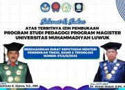 Selamat! Unismuh Luwuk Kantongi Izin Pembukaan Program Magister Prodi Pedagogi