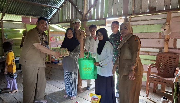 Bersama BAZNAS, Dinas P2KBP3A Banggai Temui dan Bantu Ibu Hamil Kurang Mampu di Sisipan Batui