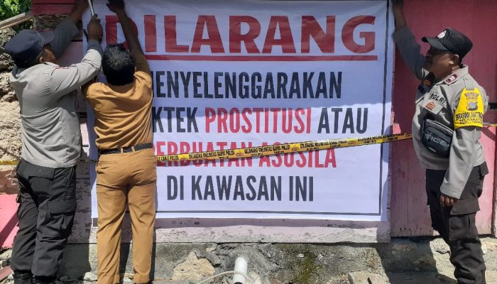 Diduga Jadi Tempat Prostitusi, Polisi Tutup Rumah Pijat di Tangjungsari Karaton Luwuk