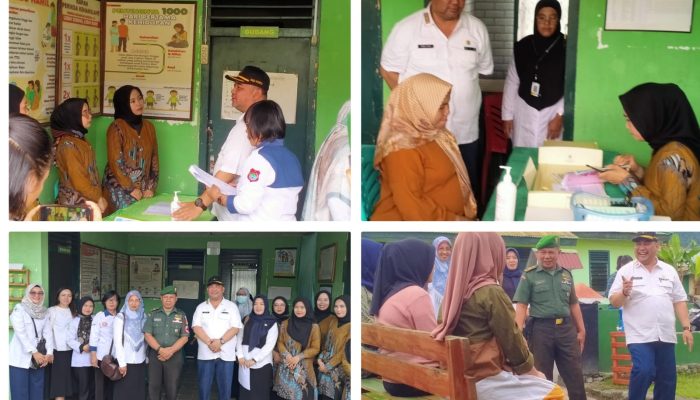 Kadis Faisal Karim Lakukan Penilaian Lomba Posyandu dan Kader Posyandu di Kompi 