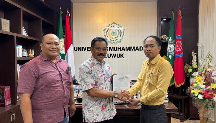 Didampingi Ketua LP3M, Rektor Unismuh Luwuk Teken Kerjasama dengan Asuransi Bumida 1967