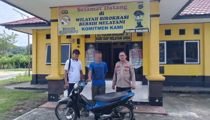 Maling Motor, Pria 50 Tahun Asal Bualemo Ini Diringkus Polisi