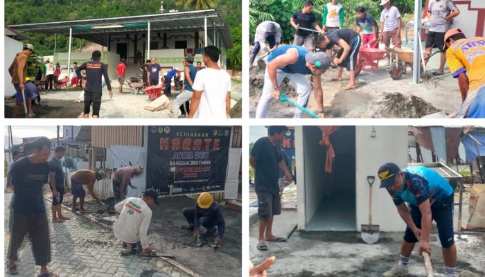 Sambut Bulan Suci Ramadhan, Masjid Al Fattah Bukit Mambual Gelar Kerja Bakti