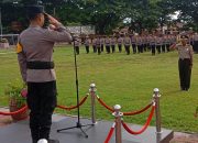 Wakapolres Banggai Pimpin Upacara Kenaikan Pangkat Pengabdian Kompol Sudirman