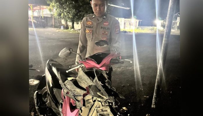 Lakalantas di Pertigaan Toili Beat Vs Suzuki Carry, Pemotor Luka Berat