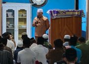 Hari Ketiga Safari Ramadan, Bupati Bangkep Rusli Moidady Tarawih di Masjid Al-Mujahidin Bajo