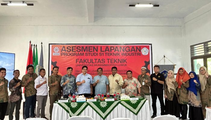 Selamat, Prodi Teknik Industri Unismuh Luwuk Raih Akreditasi Baik Sekali