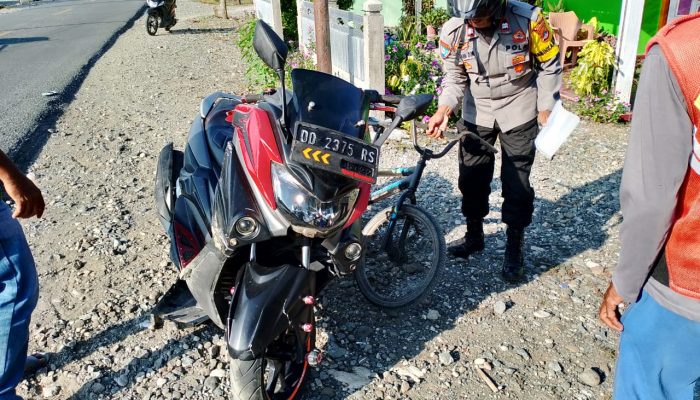 Pemotor Asal Bungku Utara Tabrak Bocah Pesepeda di Batui, Korban Alami Patah Tulang 