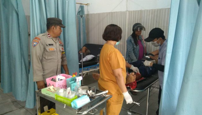 Tabrakan Sesama Motor Terjadi di Toili, 1 Korban Patah Tulang 
