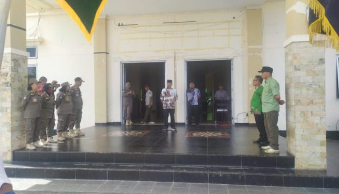 Bupati Bangkep Pimpin Apel Pelepasan HUT Pol PP, Satlinmas, Damkar tingkat Provinsi Sulteng 