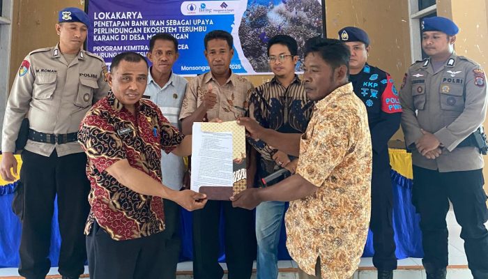 Lokakarya Penetapan Bank Ikan “Rumah Dayah” untuk Kelestarian Terumbu Karang di Desa Monsongan