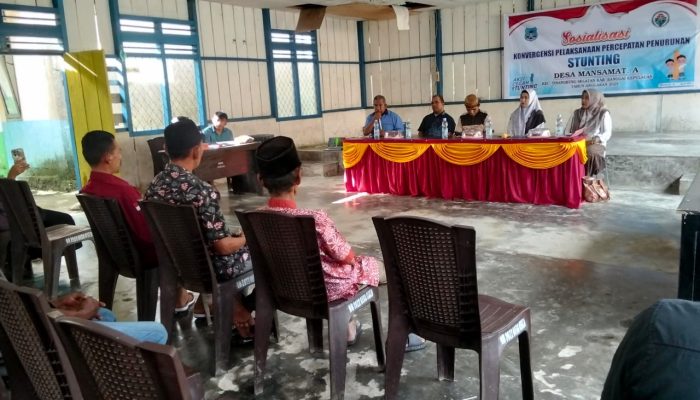 Pemdes Mansamat A Gelar Rembuk Stunting 2025, Percepat Penanganan Tumbuh Kembang Anak