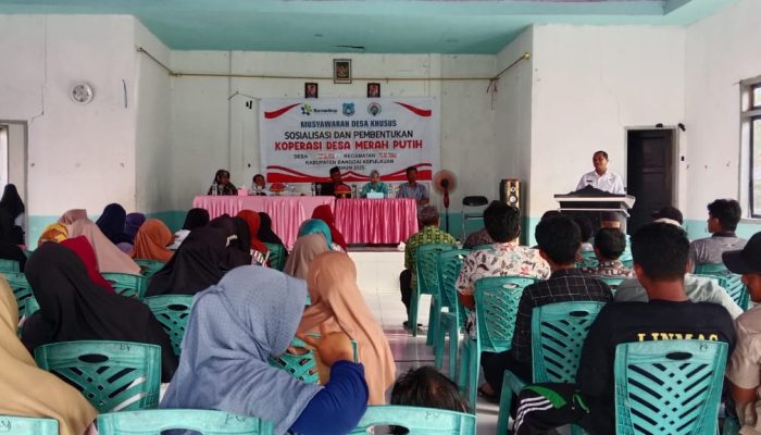 Pemdes Koyobunga Gelar Musyawarah Khusus, Bentuk Koperasi Merah Putih