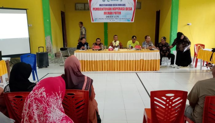 Dorong Ekonomi Warga, Pemdes Luk Peling Tengah Gelar Musdes Khusus Bentuk Koperasi Merah Putih