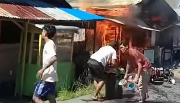 Diduga Tabung Gas Bocor, Rumah Makan Nusantara di Baka Tinangkung Terbakar