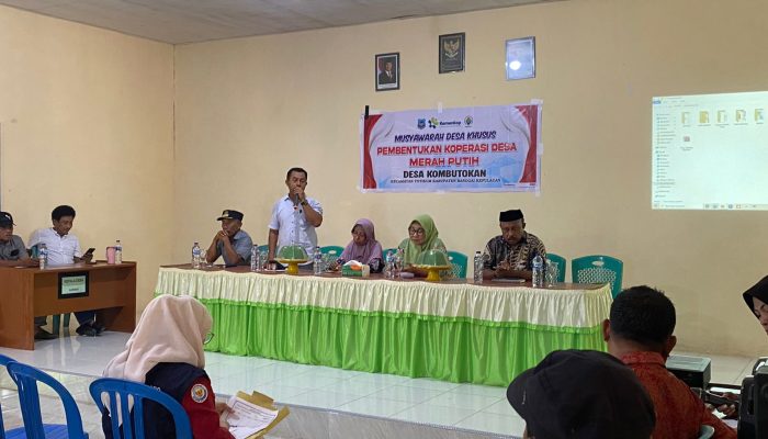 Dukung Program Pemerintah Pusat, Pemdes Kombutokan Bentuk Koperasi Merah Putih