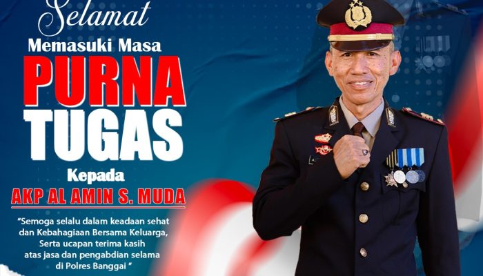 AKP Amin Purna Tugas, Kapolres Banggai Ucapkan Terima kasih Atas Pengabdiannya 