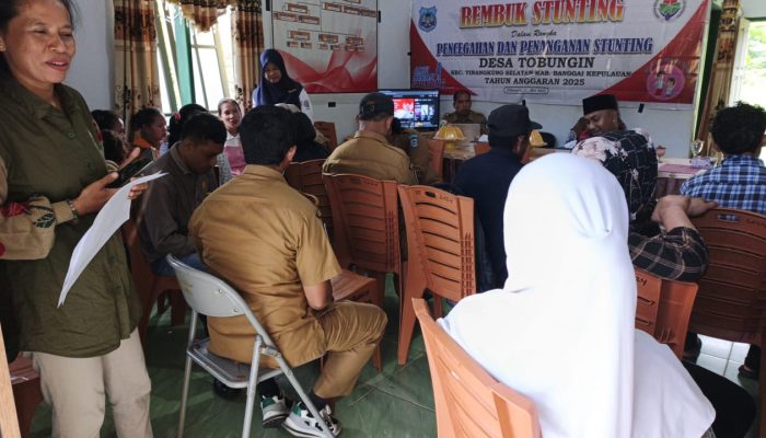 Bersama Cegah Stunting, Pemdes Tobungin Gelar Rembuk Stunting
