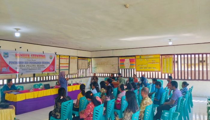 Pemdes Peling Seasa Gelar Rembuk Stunting, Tegaskan Komitmen Tekan Angka Gagal Tumbuh Anak