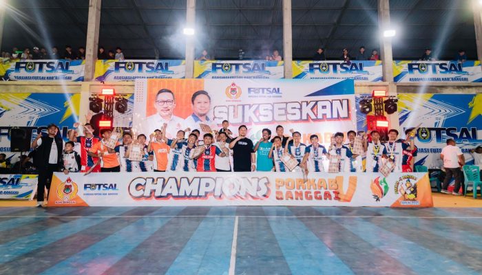 Bungkam Luwuk Selatan 3-1, Luwuk Utara Sabet Emas Futsal di Final Porkab V Banggai