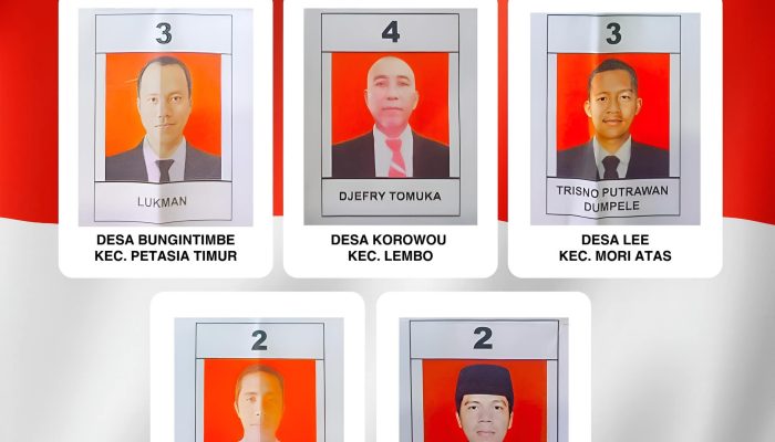 Ini Kades Terpilih Hasil Pilkades di 5 Desa Morowali Utara 