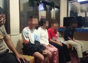 Polisi Amankan 4 Anak di Bawah Umur Asyik Ngelem Fox di Depan Kantor Pelni Luwuk