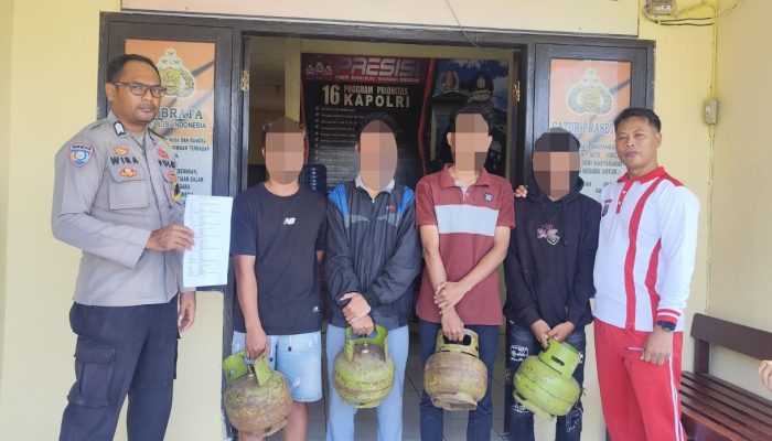 Gas dan Beras Raib, Empat Pemuda di Toili Barat Diciduk dan Berakhir Damai