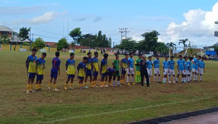 Tim Sepakbola Nambo Lolos 16 Besar Porkab V sebagai Juara Grup Usai Tekuk Lobu 2-0