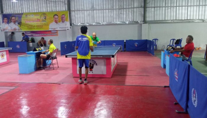 Tim Beregu Putra Tenis Meja Kecamatan Nambo Kandas di Babak 8 Besar